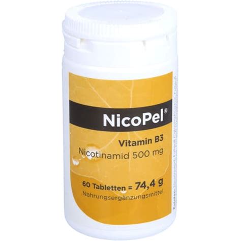 NicoPel Nicotinamid 500 Mg Vitamin B3 Tabletten 60 St Tabletten