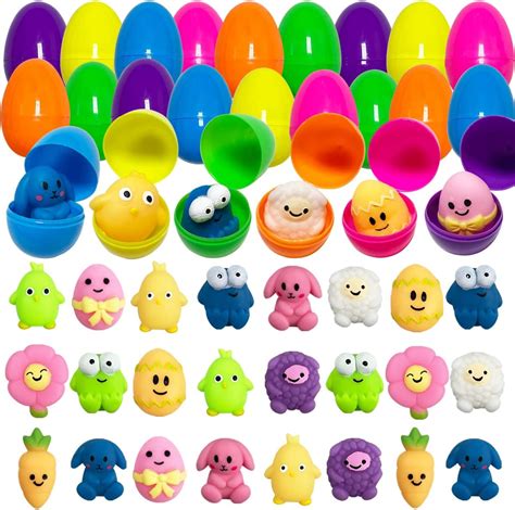 Jofan 24 Pack Plastic Prefilled Easter Eggs With Easter