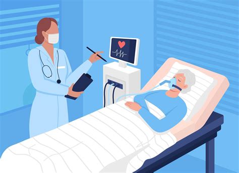 Recovery In Hospital Flat Color Vector Illustration Vector Art