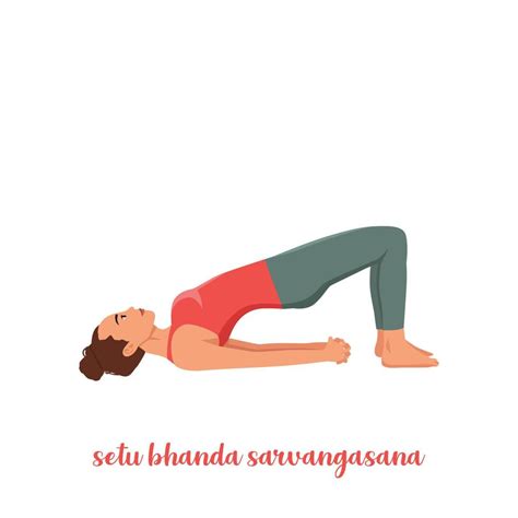 Mujer Haciendo Yoga Setu Bandha Sarvangasana Chakrasana Pose De Yoga