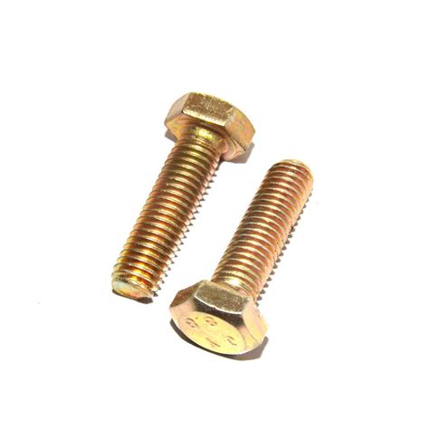 DIN933 Yellow Zinc Plated DIN933 Hex Head Bolts China Hex Head Bolt