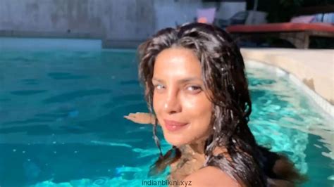 Priyanka Chopra Flaunts Her Love For The Pool Again Indian Bikini