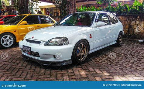 Modified Honda Civic Type R EK9 Hatchback in a Car Meet Editorial Image ...