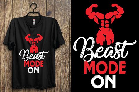 Beast Mode On Vantage Gym Tshirt Design Afbeelding Door Ekbal Hossain