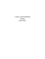 2 2 Report Financial Justification Docx 2 2 Report Financial