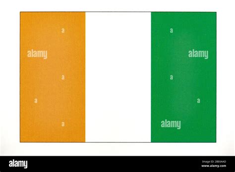 National Flag Of Cote D Ivoire Stock Photo Alamy