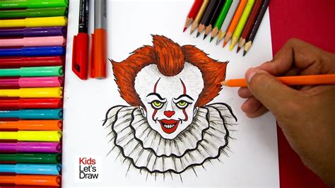 Cómo Dibujar Al Payaso Pennywise Eso Fácil How To Draw Pennywise The Clown It Movie Youtube