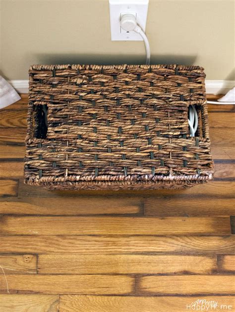 Hide Router And Modem In Basket For Stylish Storage