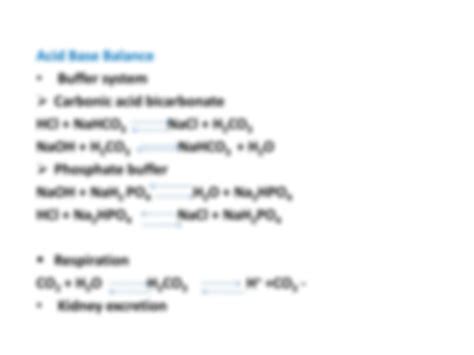 Solution Acidosis Alkalosis Studypool