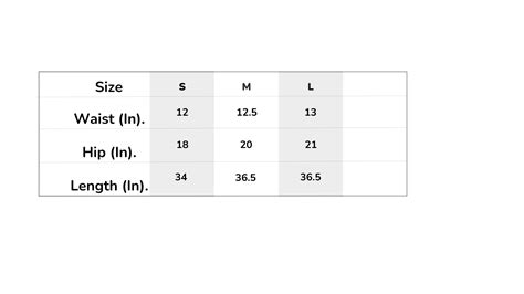 Loose Yoga Pants Size Chart – Mecca Athletics