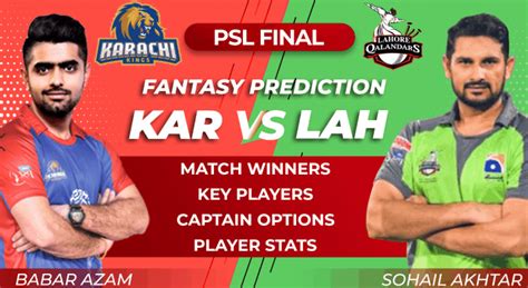 Video Kar Vs Lah Dream11 Psl 2020 Prediction Tips Captain Options