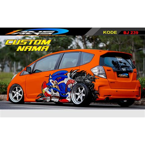 Jual Decal Sticker Mobil Honda Jazz Brio Agya Mobilio Xpander