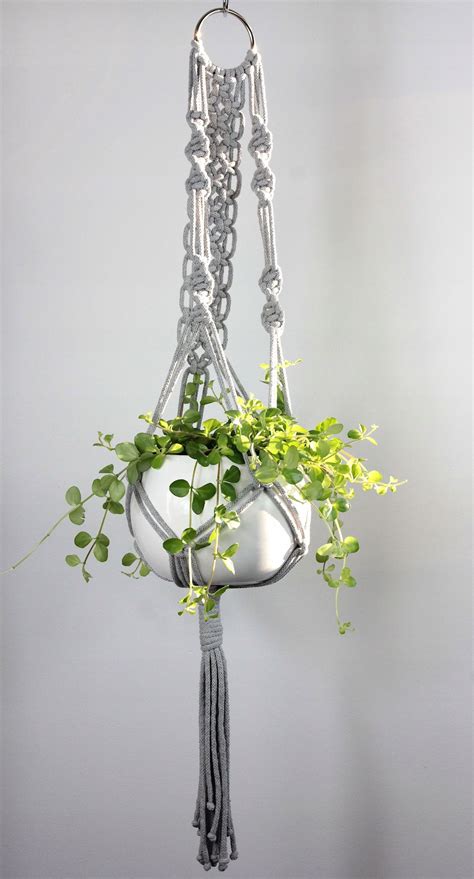 Makrama Kwietnik Ze Sznurka R Ne Kolory Macrame Plant Hanger Plants