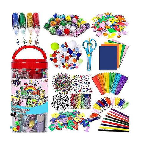 Funzbo Arts And Crafts Supplies For Kids - Craft Art Supply Kit For ...