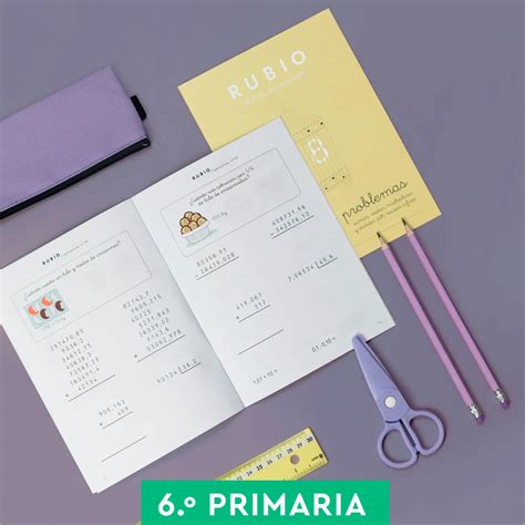 Cuadernos aprendizaje y refuerzo 6 º Primaria 11 años RUBIO