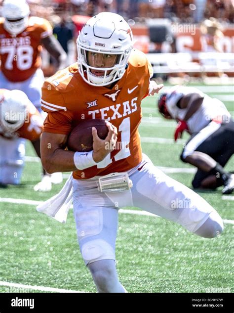 September Qb Casey Thompson Of The Texas Longhorns In Action Vs