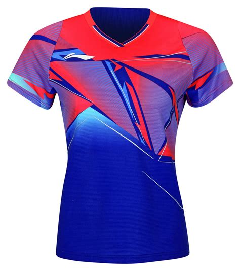 Badminton T Shirt Pieces Blue Dame Li Ning Li Ning