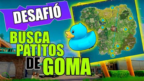 DESAFIÓ BUSCA PATITOS DE GOMA UBICACIÓN Fortnite Semana 3 del