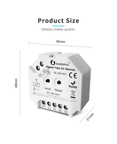 Gledopto Zigbee Smart Ac Triac Led Dimmer