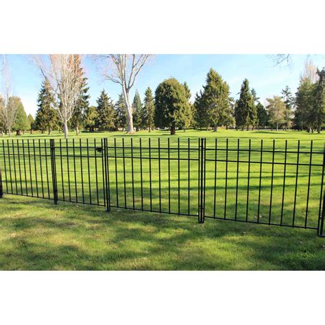 Peak 1200mm Black No Dig Fencing Manchester Fence Panel Bunnings