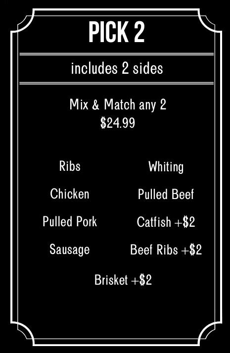 Menu The Rib Shack Meridian Mississippi 601 483 9077