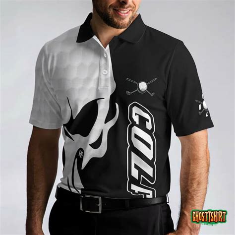Golf And Skull Golf Polo Shirt