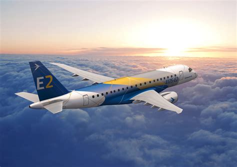 Embraer Airliner Aircraft Airplane Transport Jet Aircraft Aviation