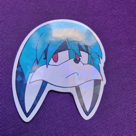 Holo Big Sanic Heads Stickers Etsy