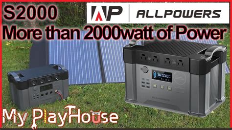 ALLPOWERS S2000 - Portable Power Station 2000W - 1230 - YouTube