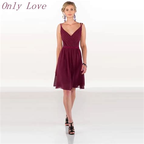 Wine Color Dress - Effy Moom