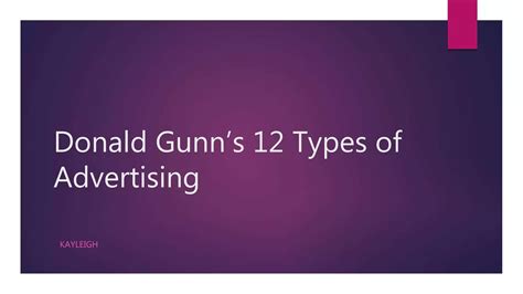 12 Types Of Advertising Ppt