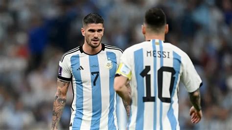 Las Confesiones De Rodrigo De Paul Con Lionel Messi Y Tini