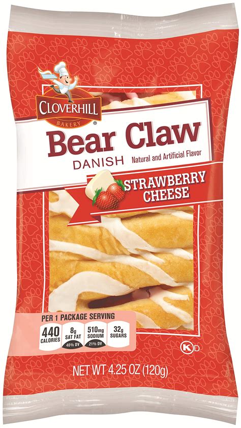 Buy Cloverhill Bear Claw Strawberry Cheese Danish Ounce Per