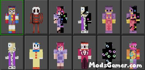 The Amazing Digital Circus Skinpack Mods For Minecraft