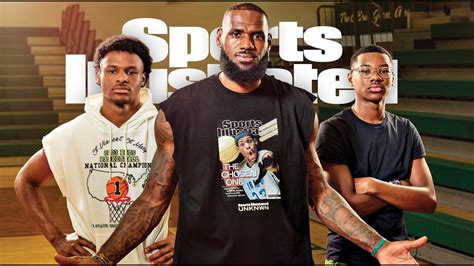 Lebron X Bronny X Bryce James On The Cover Of Sports Illustrated Youtube