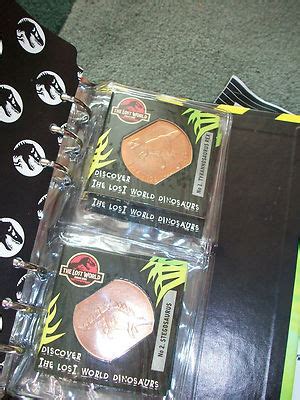 Tetley Jurassic Park The Lost World Data File Coin Collection