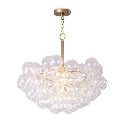 Regina Andrew Bubbles Chandelier In Natural Brass 16 1044NB Bubble