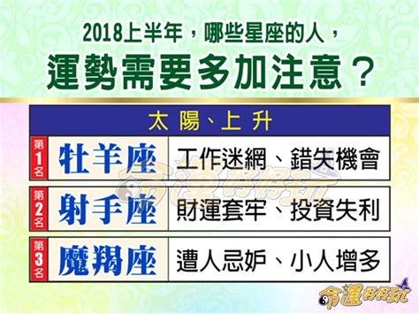 【命運好好玩】2018上半年，哪些星座的人，運是需要多加注意？ 小鐵星座