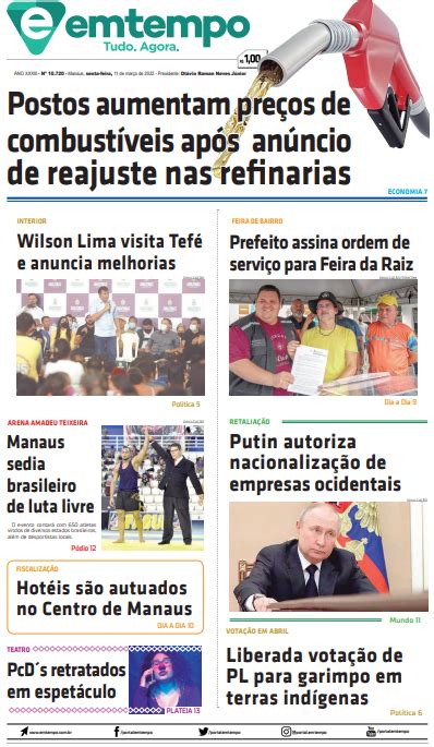 Jornal Em Tempo Sexta Feira 11 De Março De 2022 Portal Em Tempo