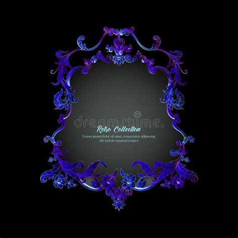 Border Frame Label In Baroque Rococo Victorian Renaissance Style