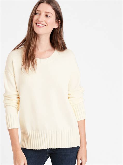 Relaxed Crew Neck Sweater Banana Republic