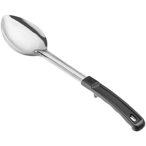 Choice 13 Solid Stainless Steel Basting Spoon With Coated Handle