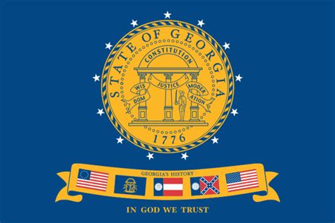 Free Picture State Flag State Georgia