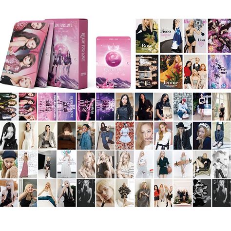 55pcs Set Blackpink Photocard Lomo Cards Summer Diary Photocards Lisa