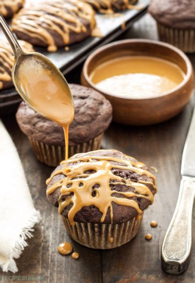 Healthier Double Chocolate Muffins With Coffee Glaze Recipe Runner