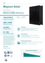 MS 395 415 MB 54H Series Maysun Solar PDF Catalogs Documentation