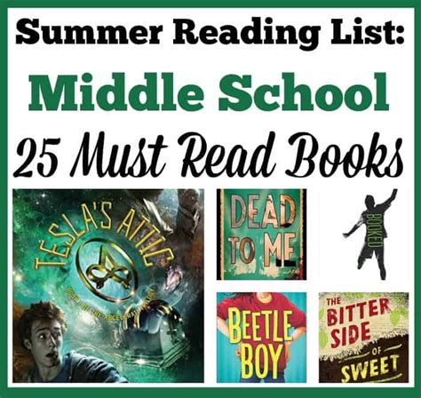 Summer Reading List: Middle School - Working Mom Blog | Outside the Box Mom