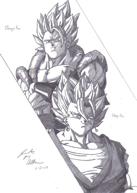 Gogeta and Vegito by Caedus6685 on DeviantArt