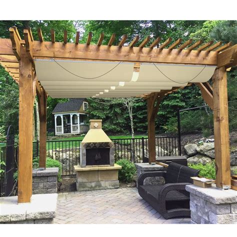 Patio Paradise 7 W X 16 L Waterproof Retractable Pergola Canopy