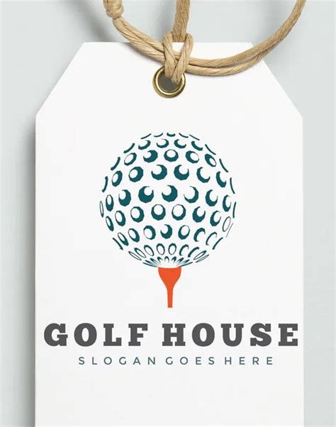 Golf House Logo Design AI, EPS Logo Design Template, Logo Templates ...